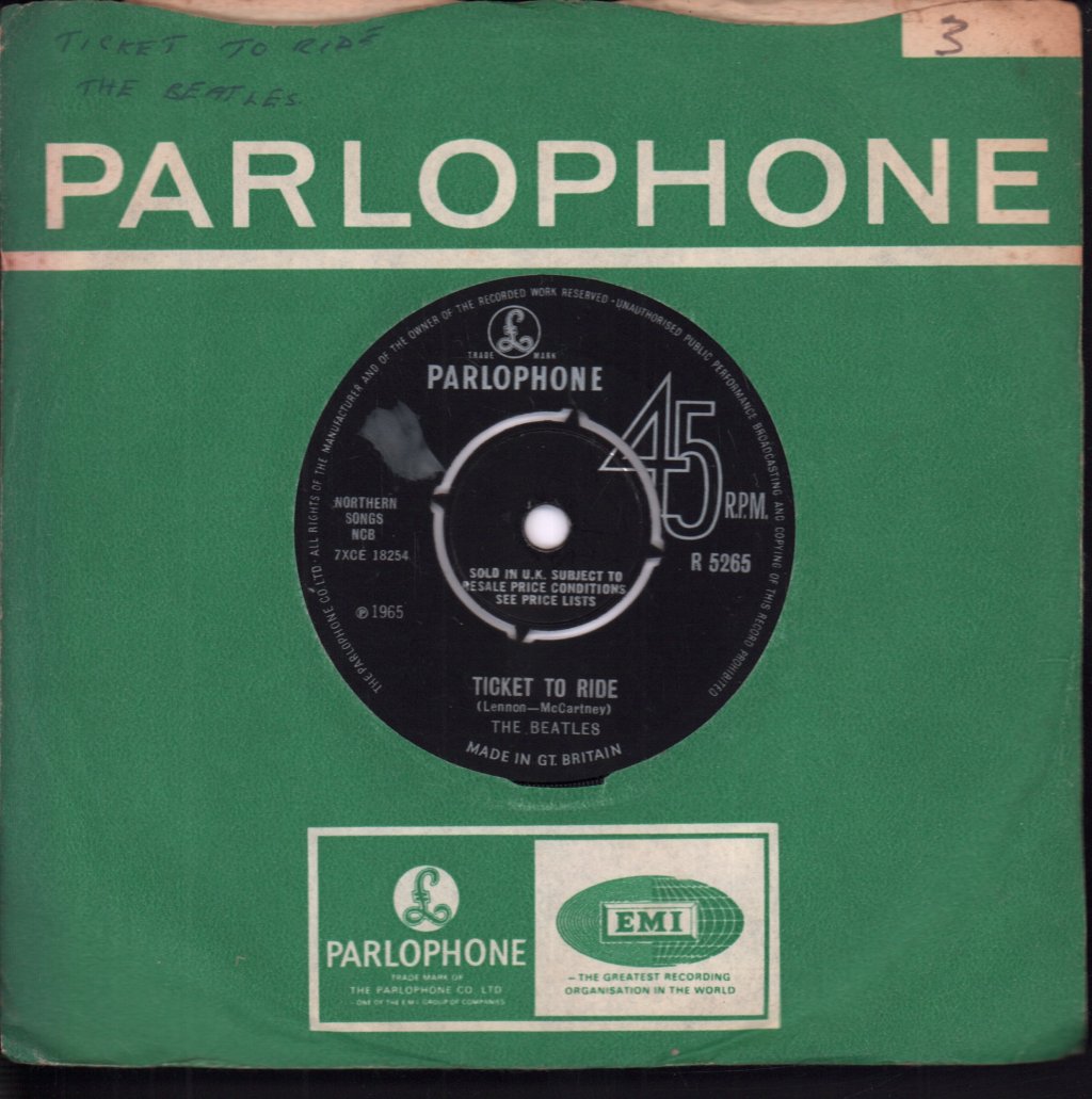Beatles - Ticket To Ride - 7 Inch