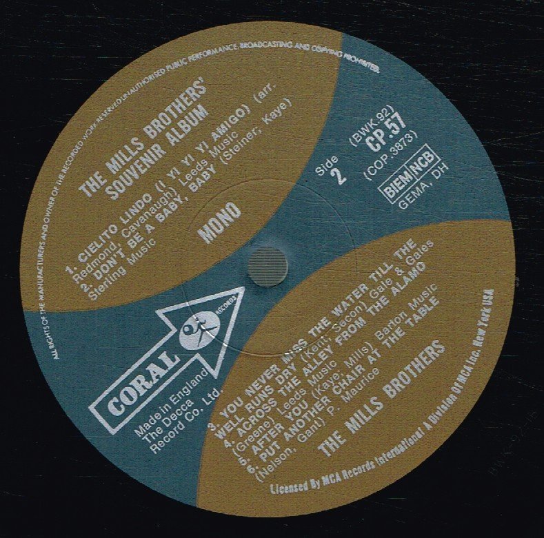 Mills Brothers - Souvenir Album - Lp