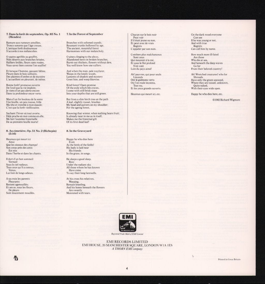 Frederica von Stade / Jean-Philippe Collard - Faure Melodies - Lp