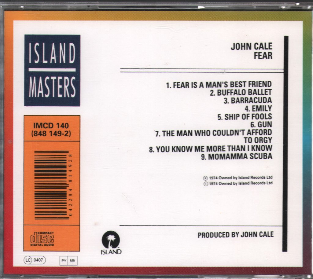 John Cale - Fear - Cd