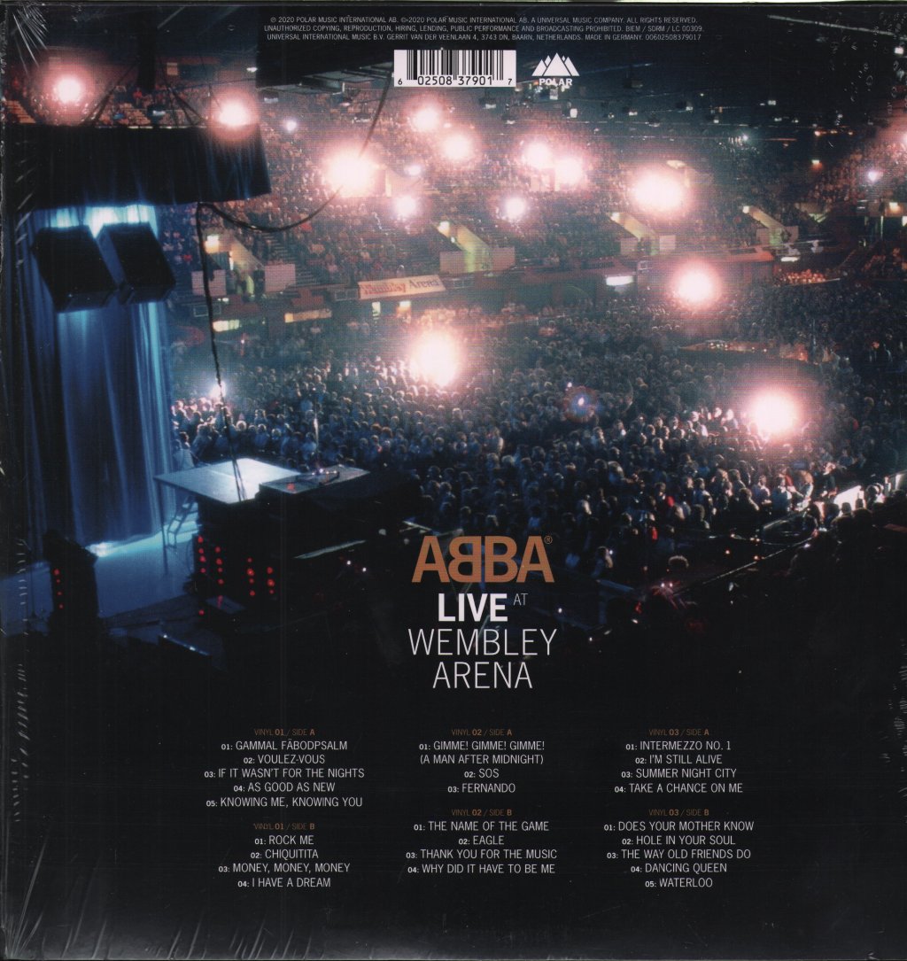 ABBA - Live At Wembley Arena - Triple Lp