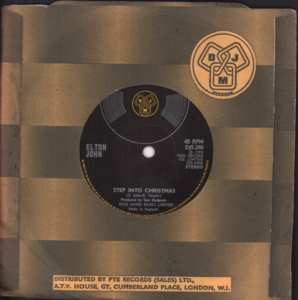 Elton John - Step Into Christmas - 7 Inch
