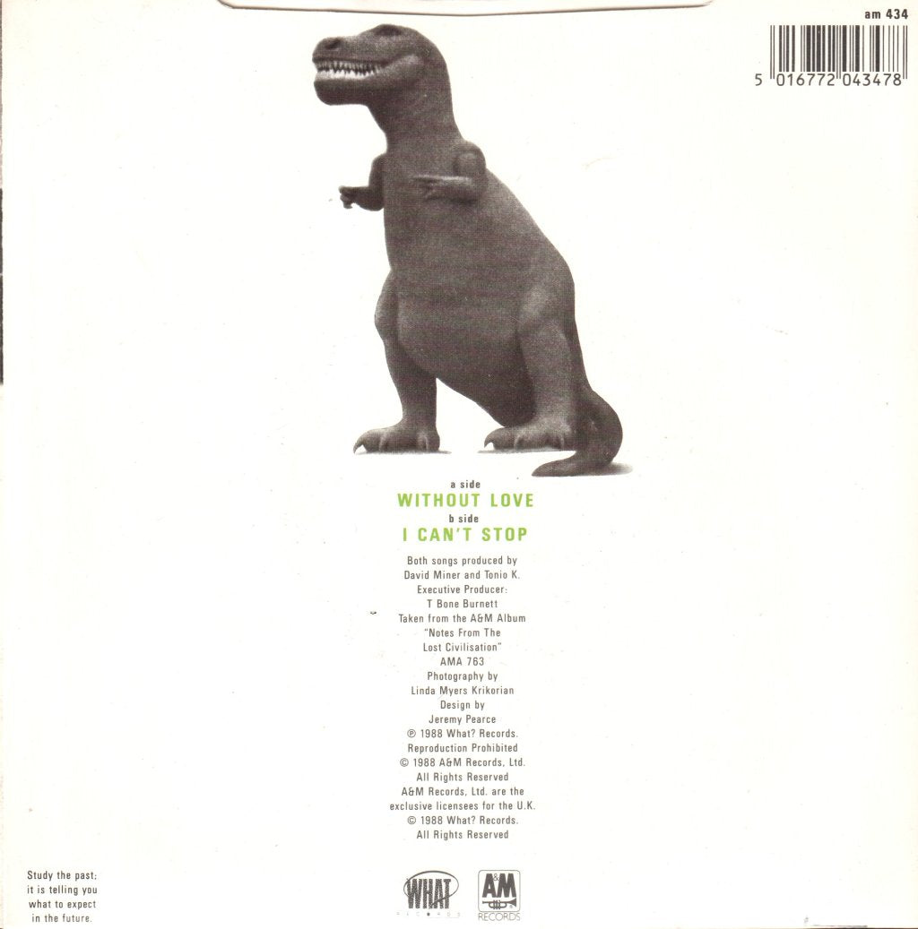 Tonio K - Without Love - 7 Inch