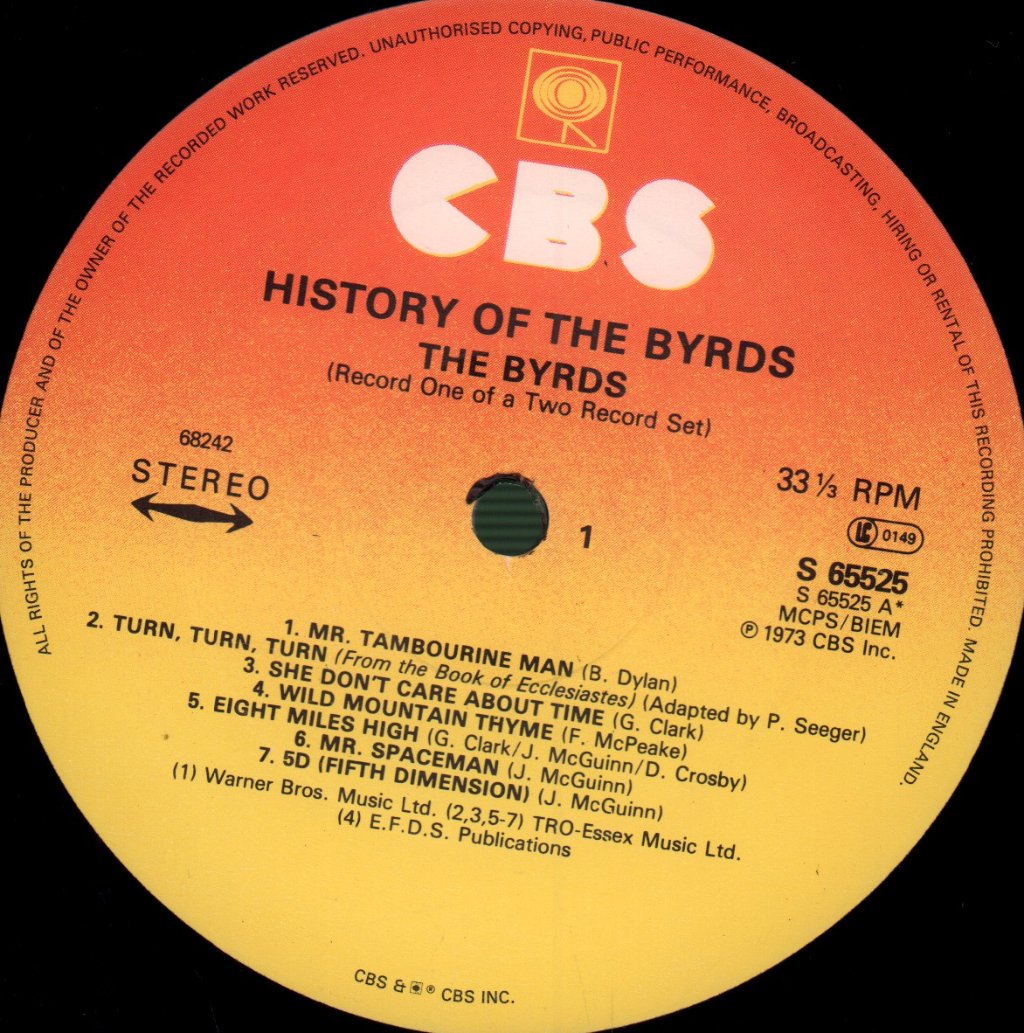 Byrds - History Of - Lp