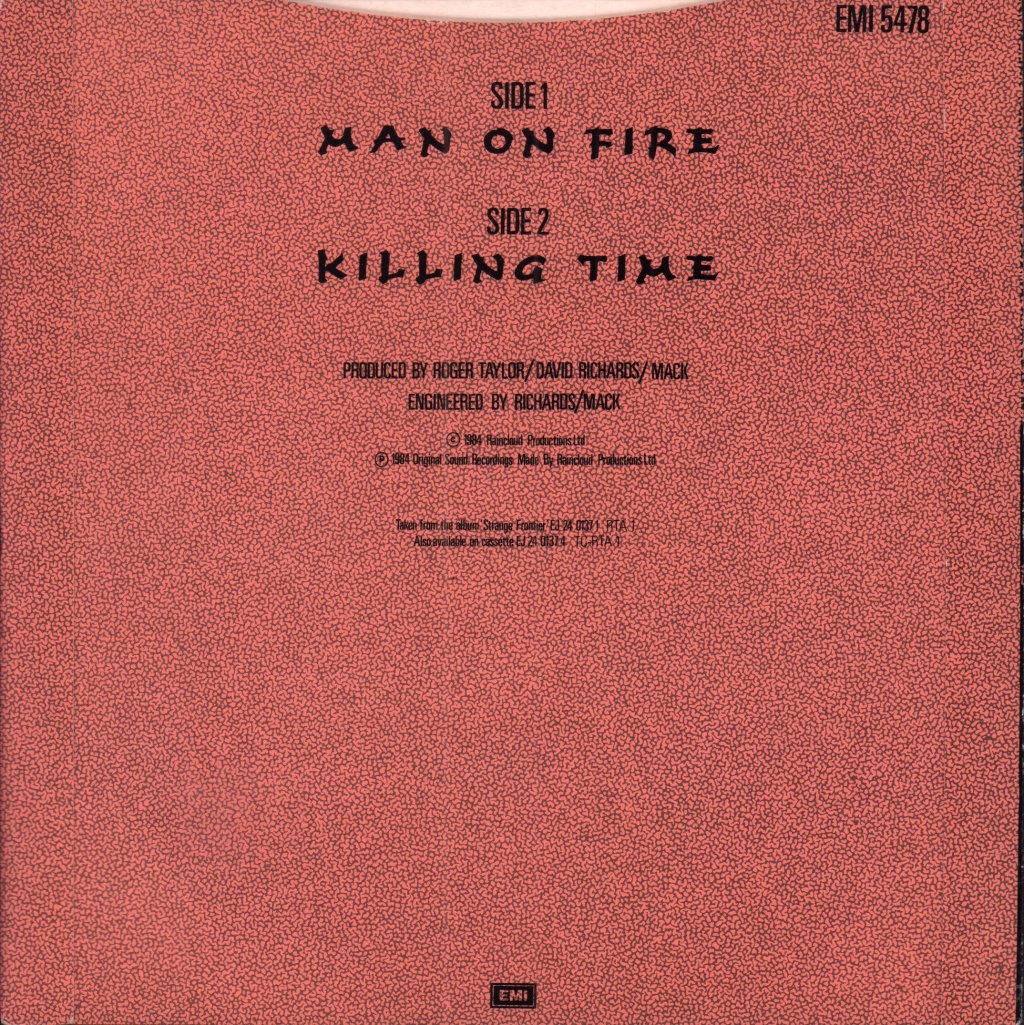 Roger Taylor - Man On Fire - 7 Inch