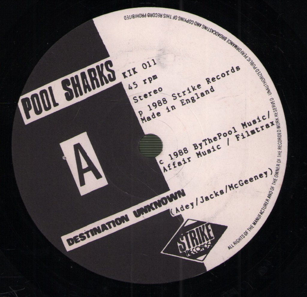 Pool Sharks - Destination Unknown - 7 Inch