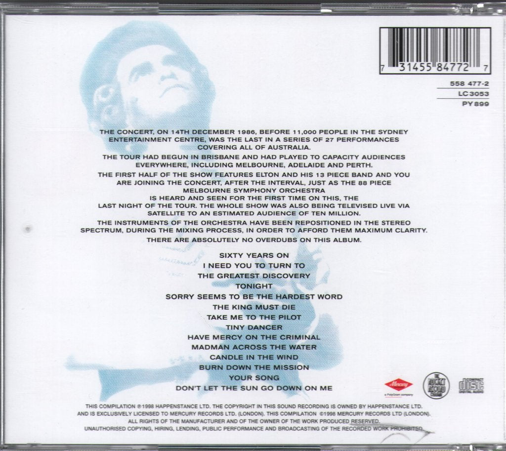 Elton John - Live In Australia With The Melbourne Symphony Orchestra - Cd