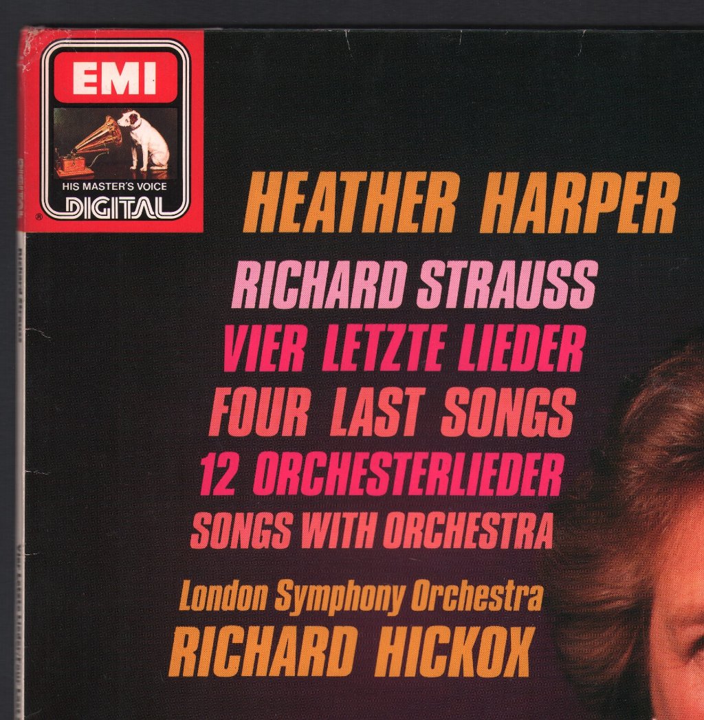 Heather Harper / Richard Hickox / London Symphony Orchestra - Vier Letzte Lieder/Four Last Songs, 12 Orchesterlieder/Songs With Orchestra - Lp