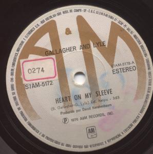 Gallagher And Lyle - Heart On My Sleeve - 7 Inch