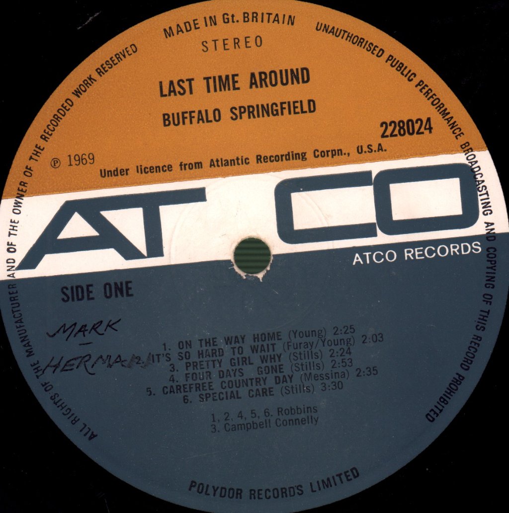 Buffalo Springfield - Last Time Around - Lp
