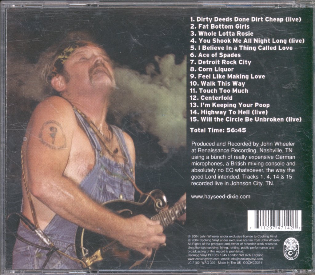 Hayseed Dixie - Let There Be Rockgrass - Cd