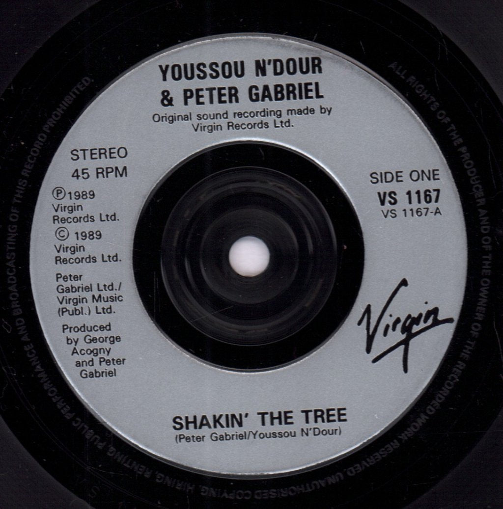 Youssou N'dour And Peter Gabriel - Shakin' The Tree - 7 Inch