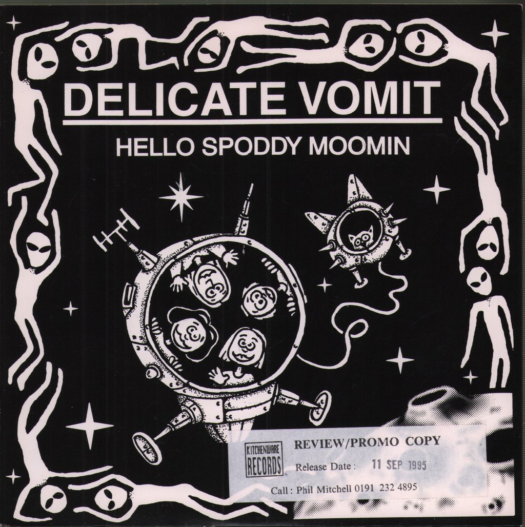 Delicate Vomit - Hello Spoddy Moomin - 7 Inch