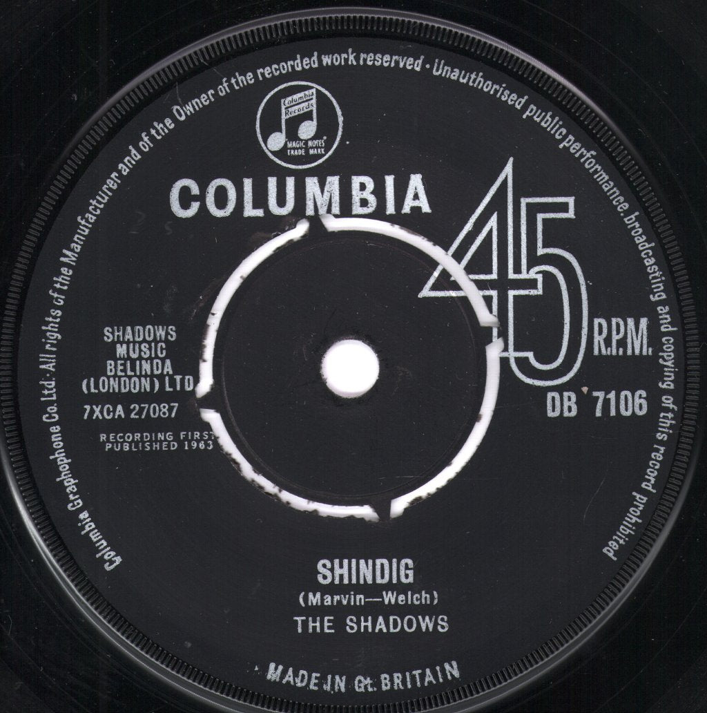 Shadows - Shindig - 7 Inch