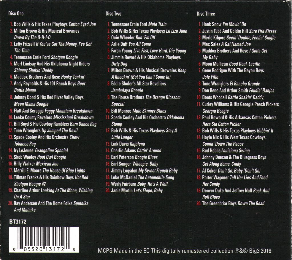 Various Artists - Kickin' Country - Triple Cd