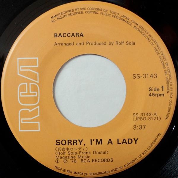 Baccara - Sorry, I'm A Lady - 7 Inch