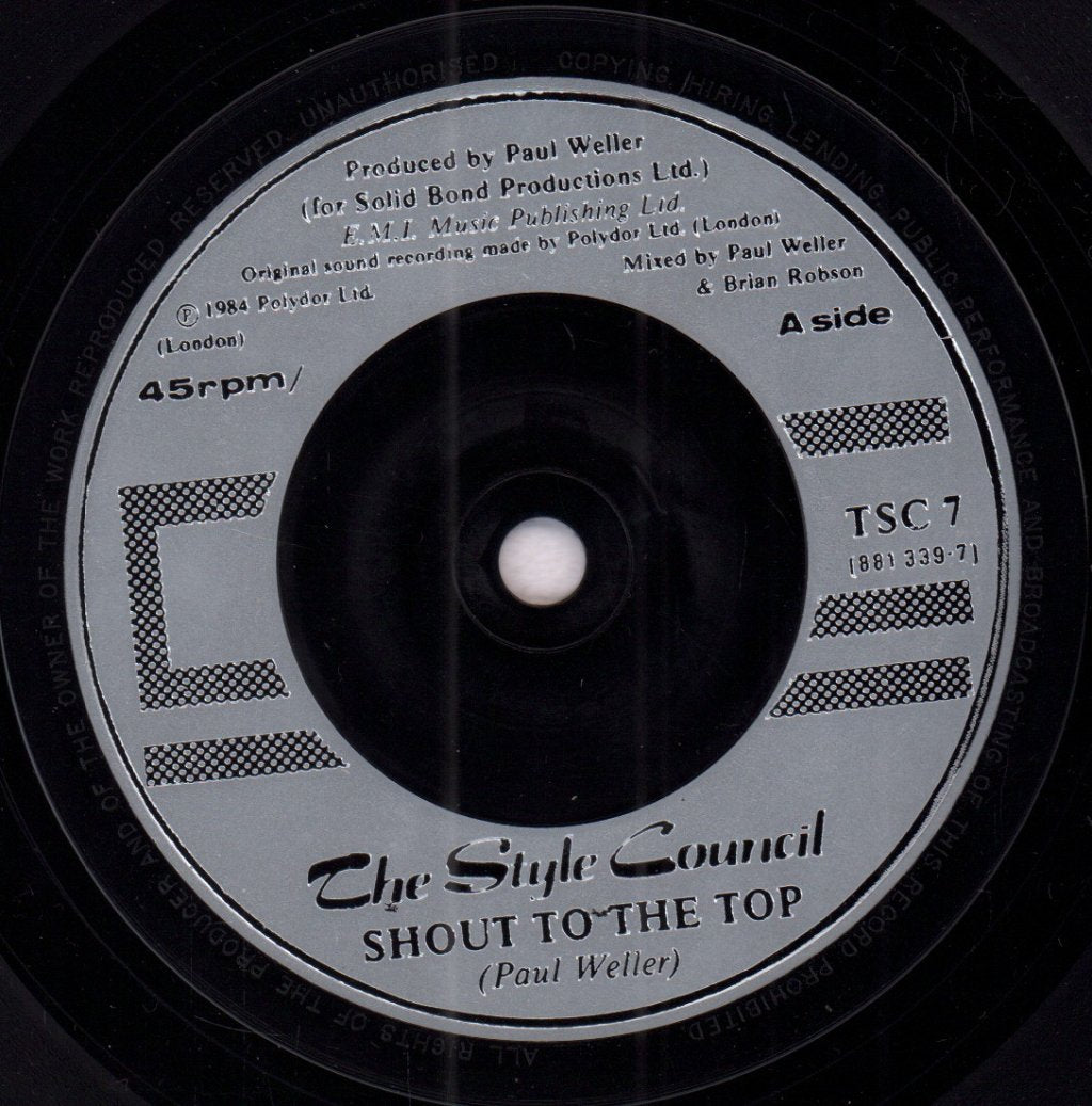 Style Council - Shout To The Top - 7 Inch