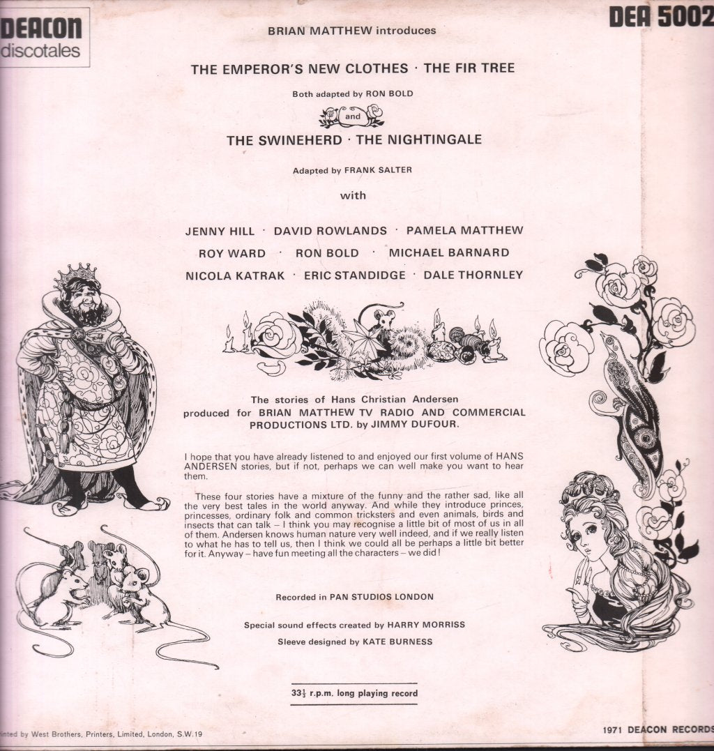 Brian Matthew - Hans Christian Andersen Volume 2 - Lp