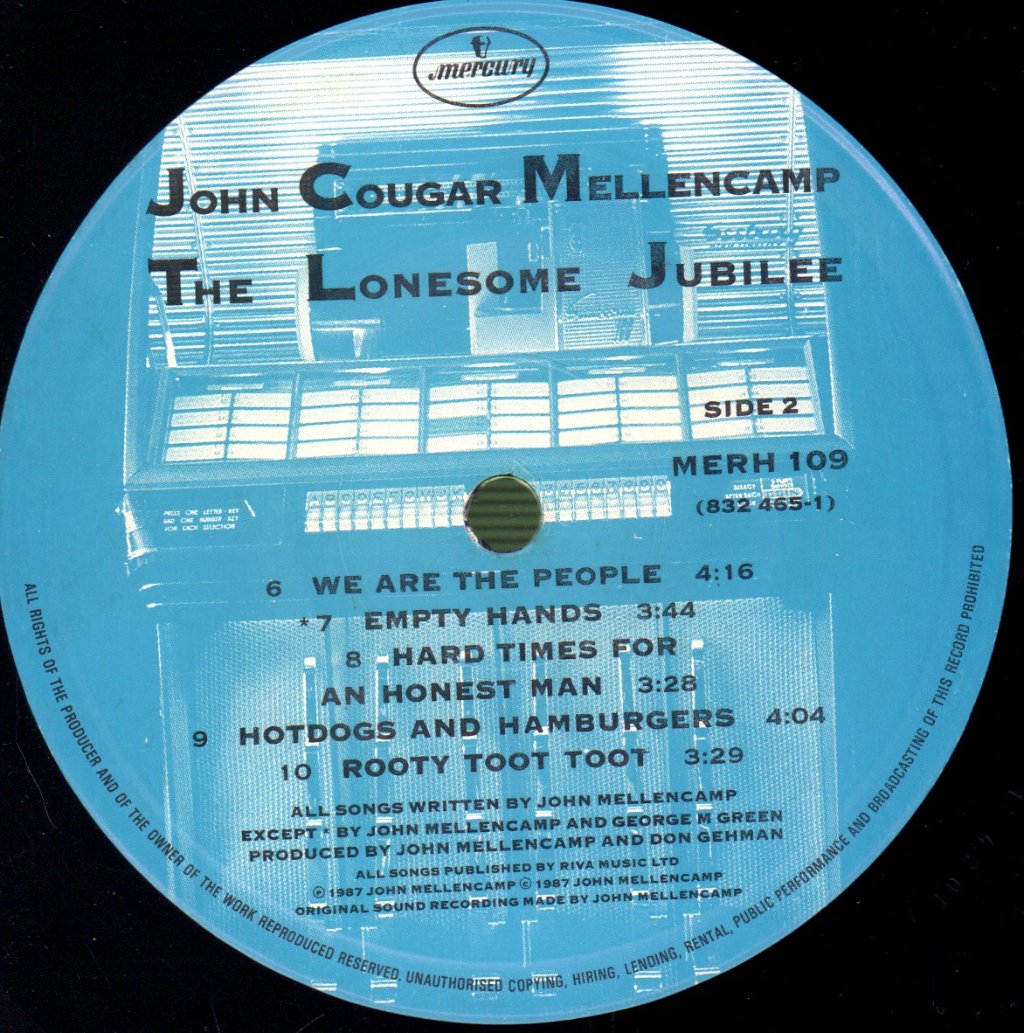 John Cougar Mellencamp - Lonesome Jubilee - Lp