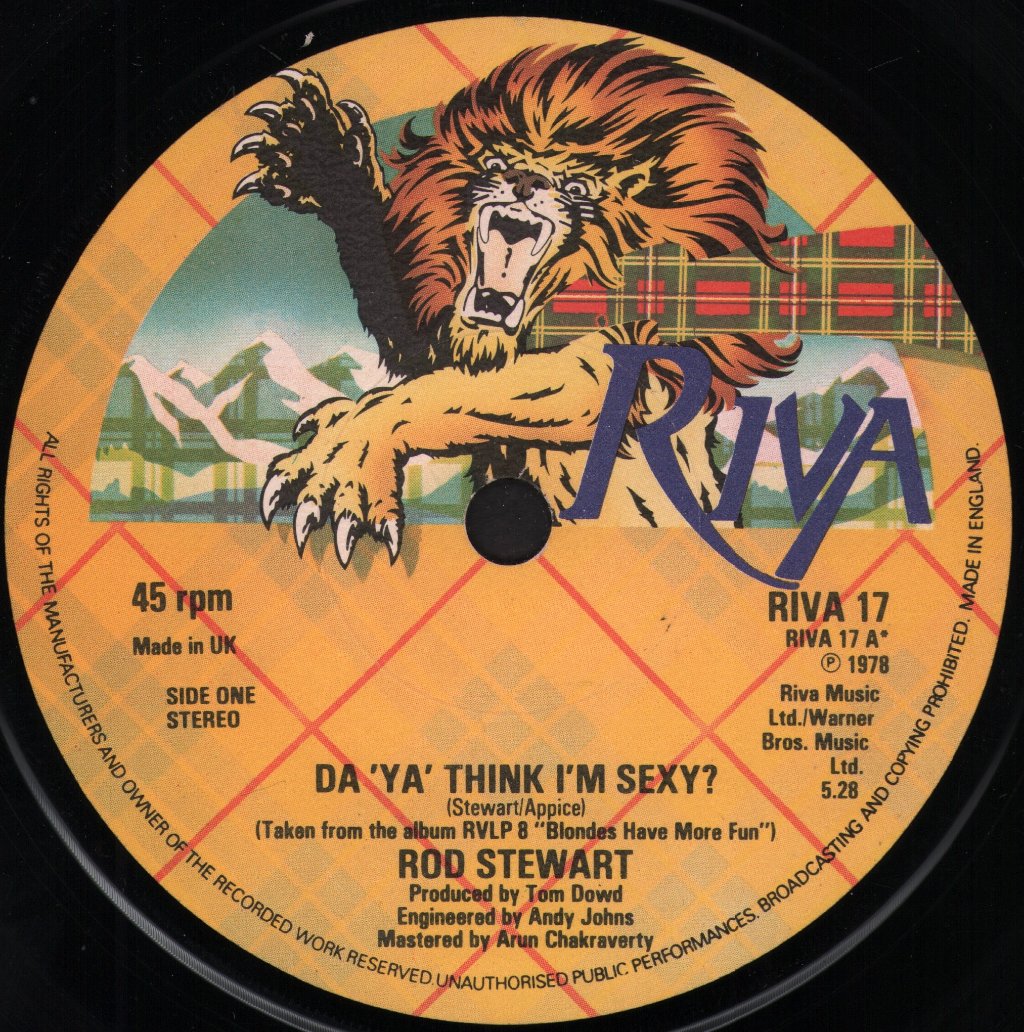 Rod Stewart - Da Ya Think I'm Sexy - 7 Inch