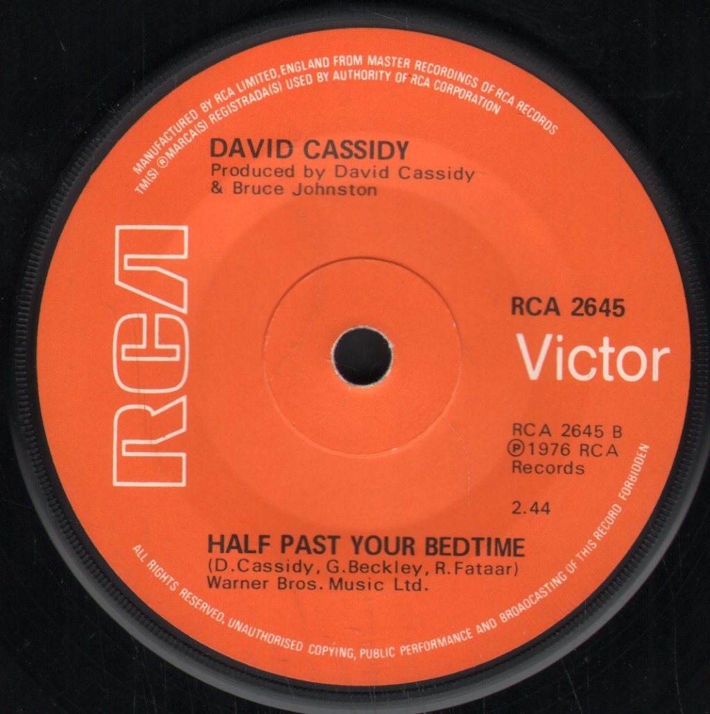 David Cassidy - Tomorrow - 7 Inch
