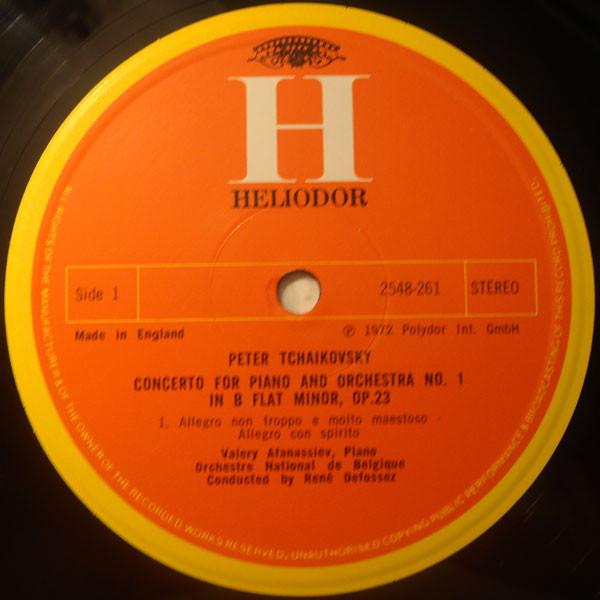 Valery Afanassiev - tchaikovsky Piano Concerto No.1 - Lp