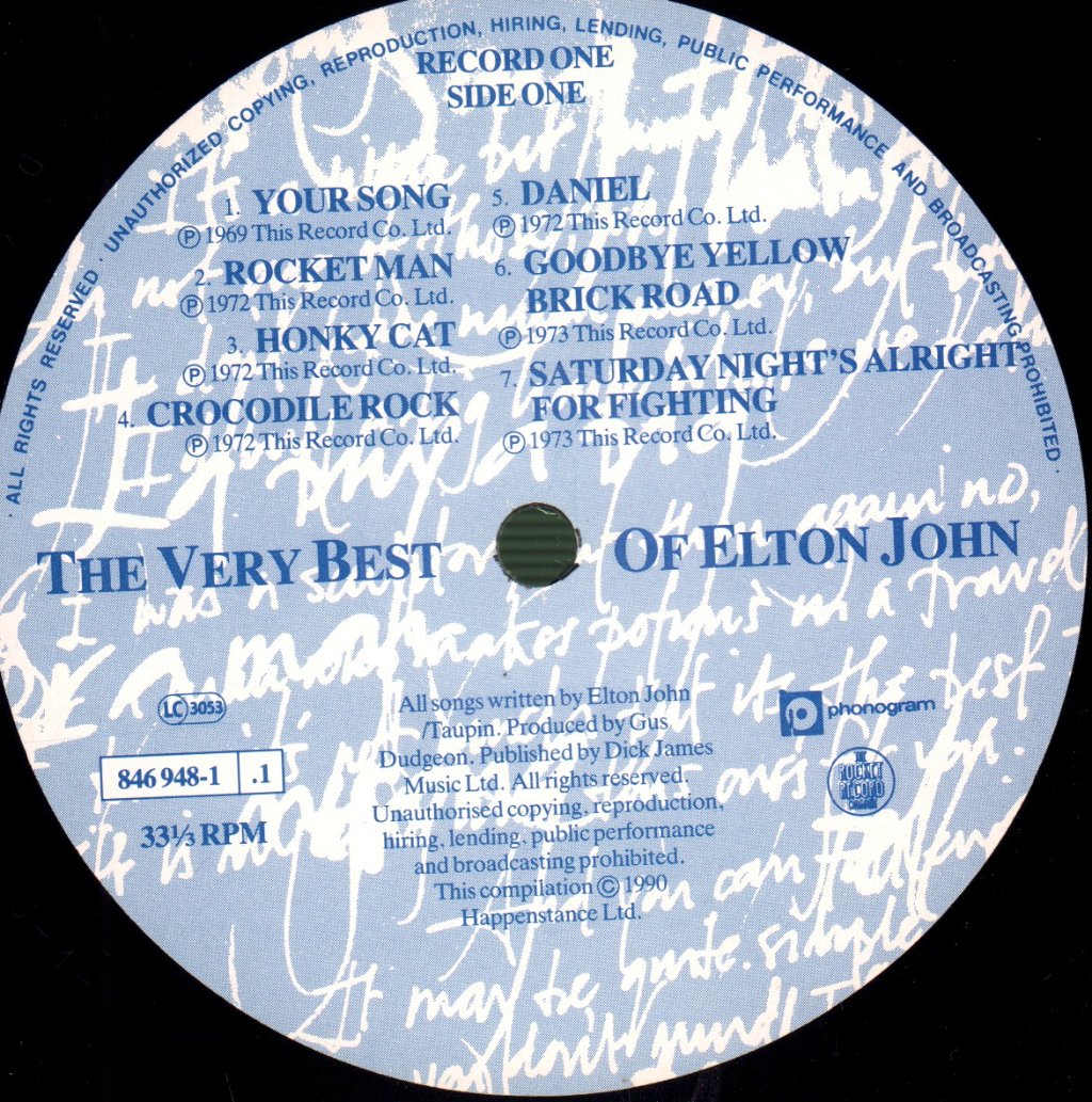 Elton John - Very Best Of - Double Lp