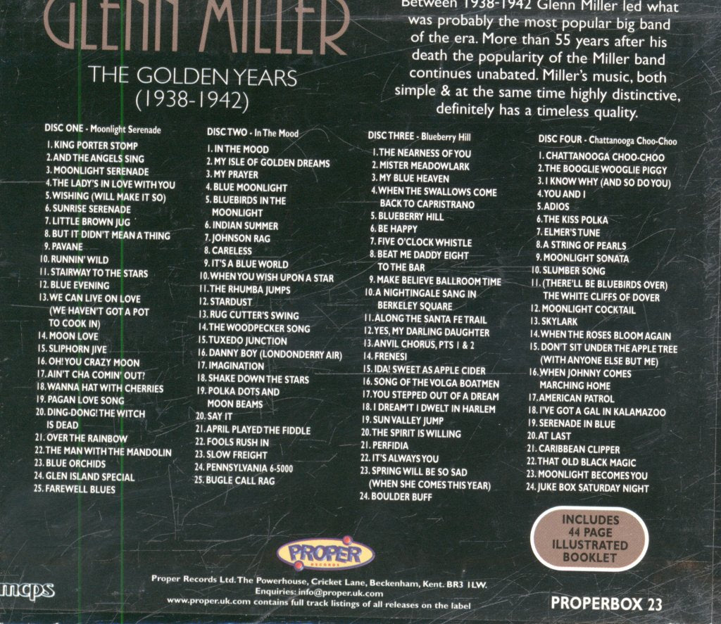 Glenn Miller - Golden Years (1938-1942) - Cd Set