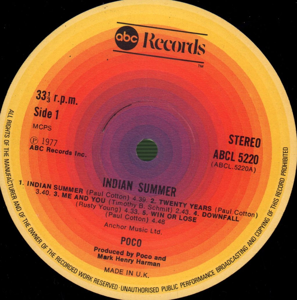 Poco - Indian Summer - Lp
