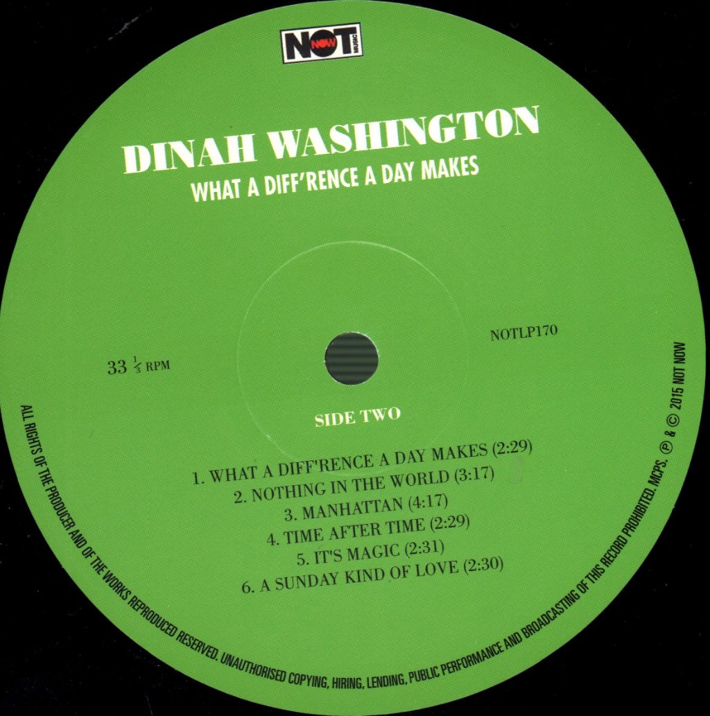 Dinah Washington - What A Diff'rence A Day Makes! - Lp