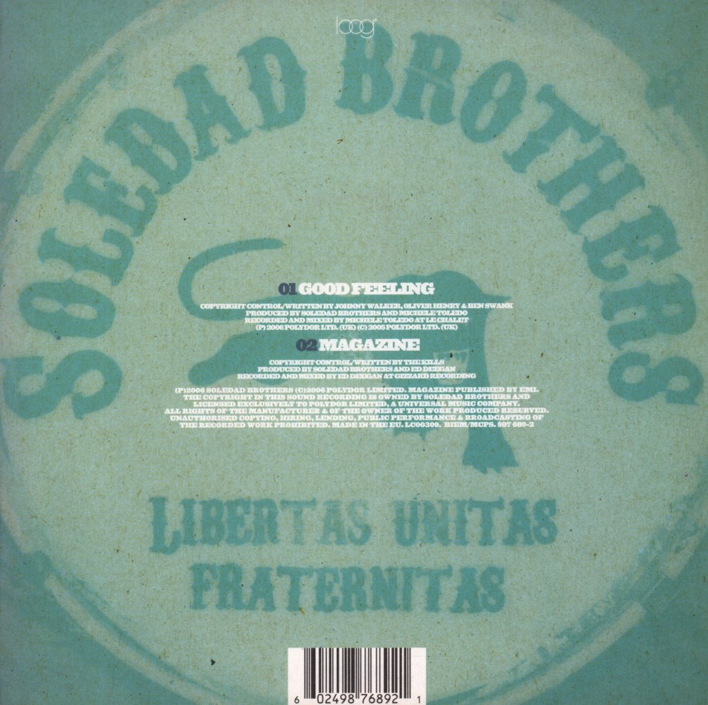 Soledad Brothers - Good Feeling - 7 Inch