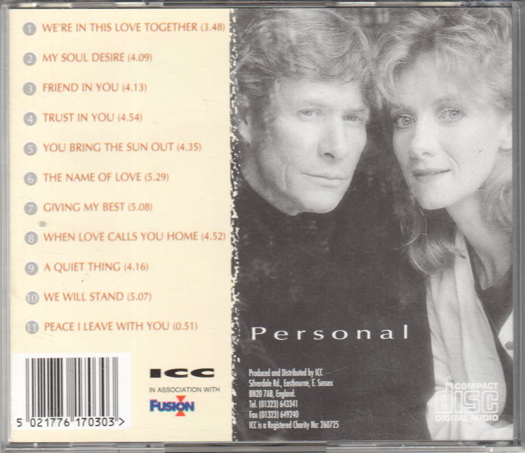 Paul Jones and Fiona Hendley - Personal - Cd