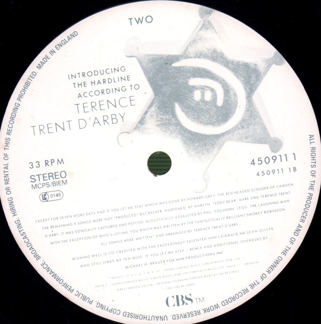 Terence Trent D'Arby - Introducing The Hardline According To - Lp
