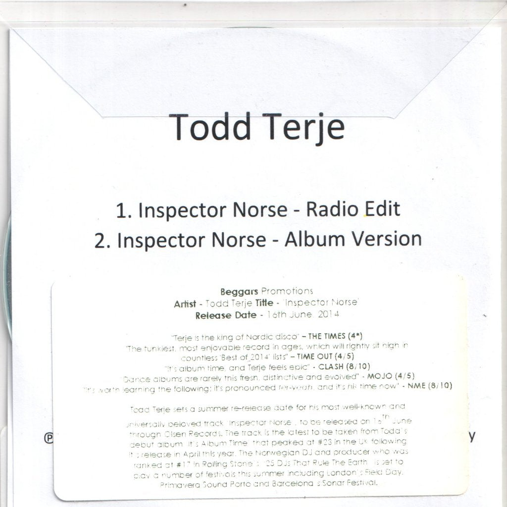 Todd Terje - Inspector Norse - Cdr