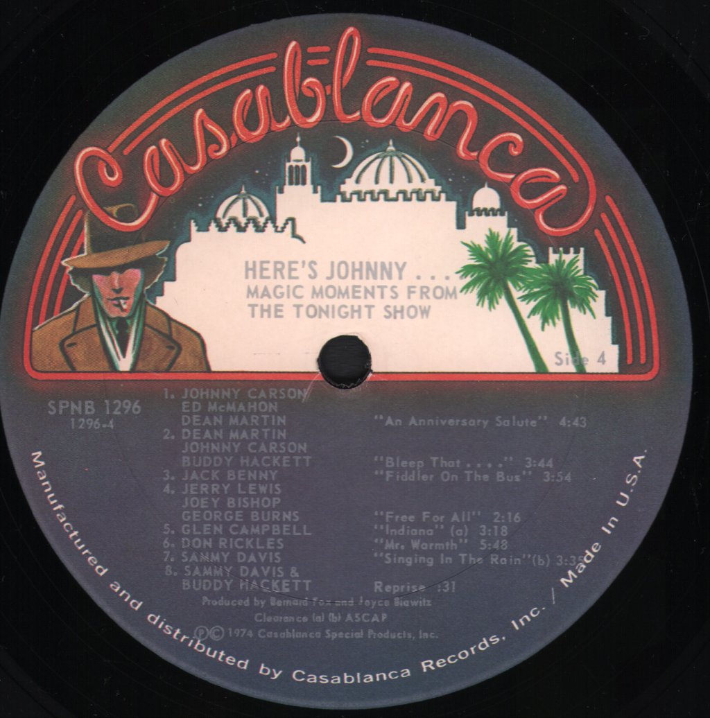Various Artists - Here's Johnny.....Magic Moments From The Tonight Show - Lp
