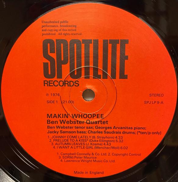 Ben Webster Quartet - Makin' Whoopee - Lp