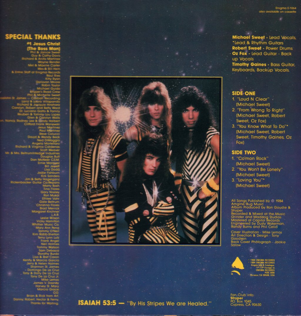 Stryper - Yellow And Black Attack - Lp