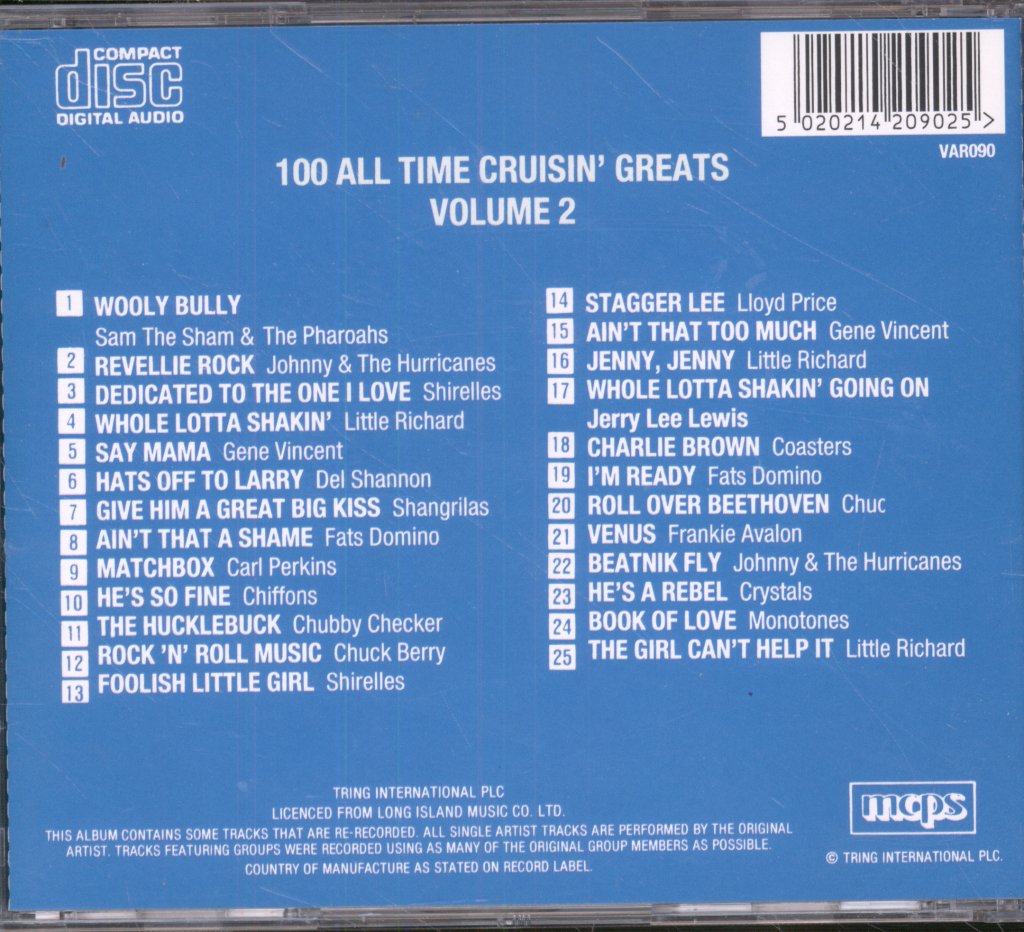 Various Artists - 25 Cruisin' Greats - Volume 2 - Cd