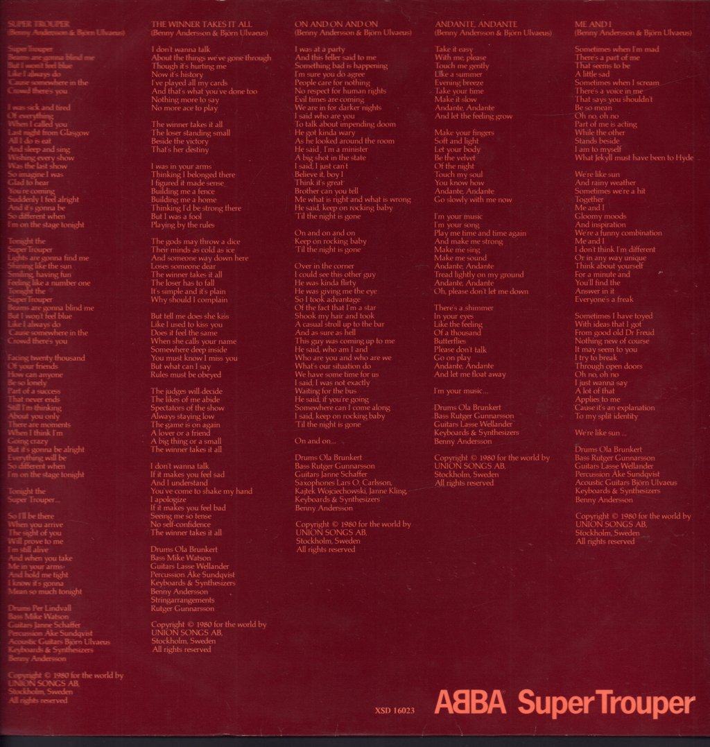 ABBA - Super Trouper - Lp