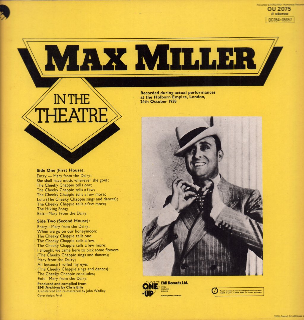 Max Miller - In The Theatre - Lp