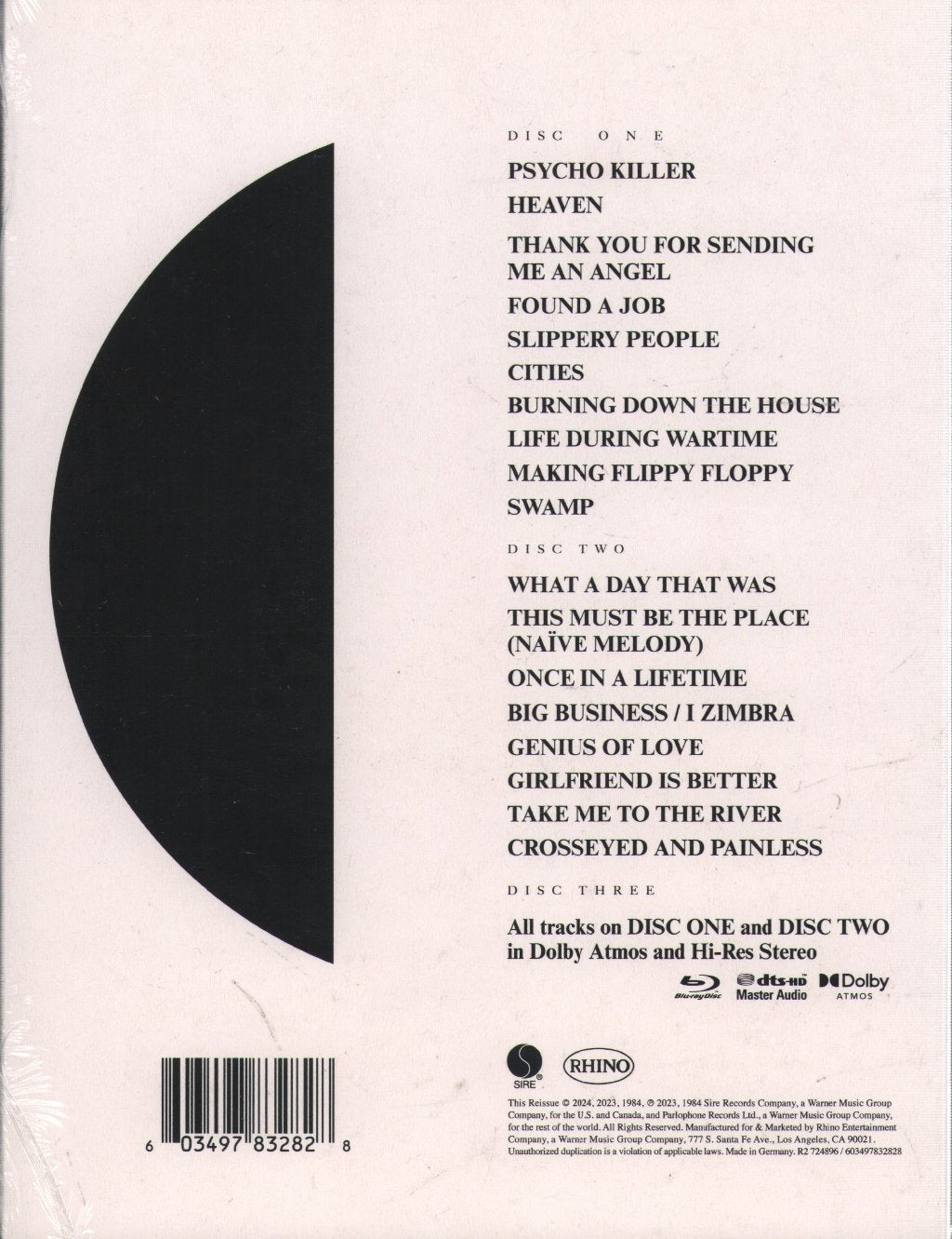 Talking Heads - Stop Making Sense - CD/Blu-ray