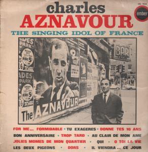 Charles Aznavour - Singing Sensation Of France - Lp