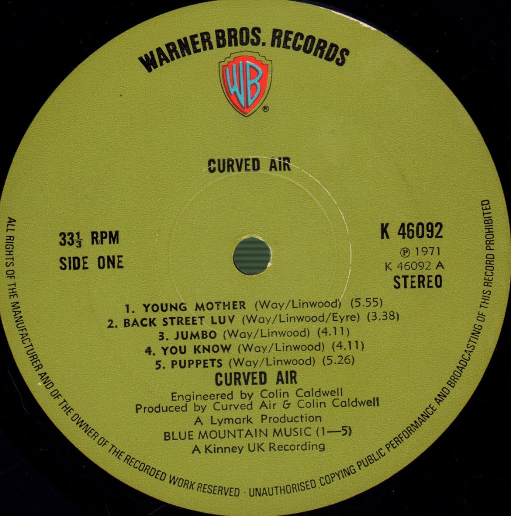 Curved Air - Curved Air - Lp