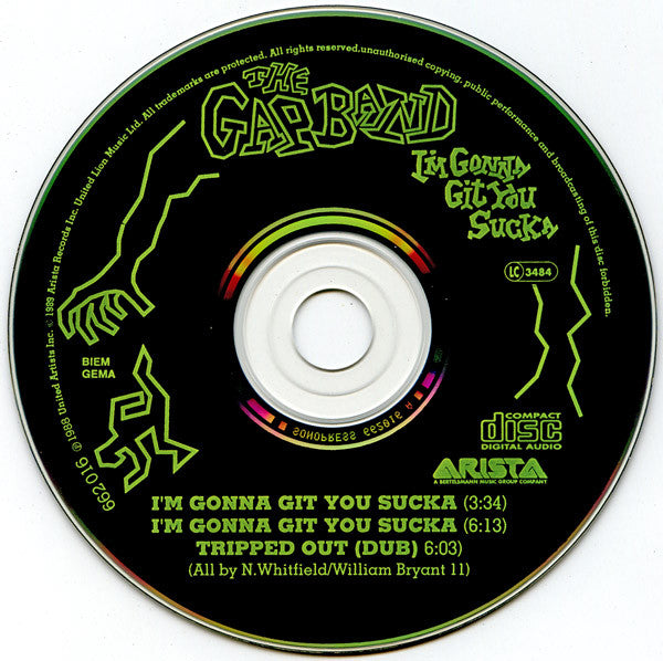 Gap Band - I'm Gonna Git You Sucka - Cd