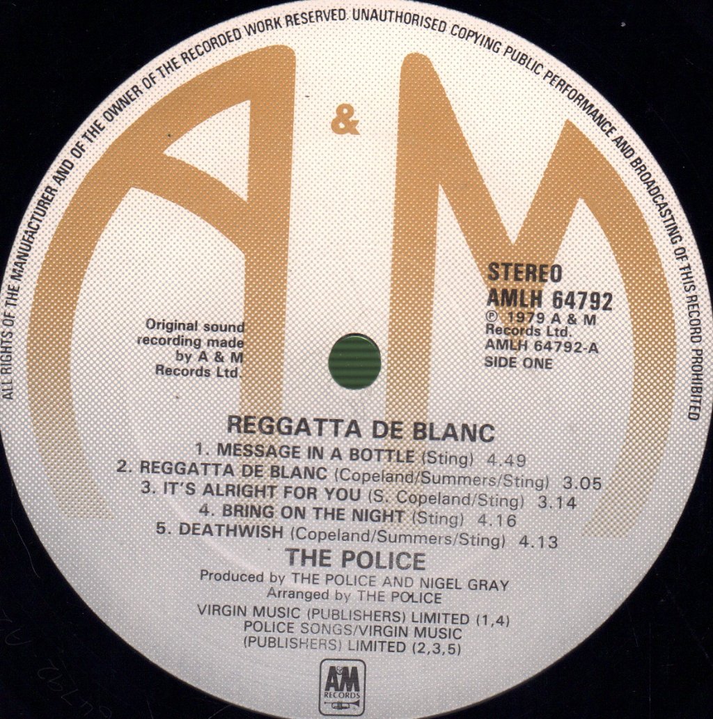 Police - Reggatta De Blanc - Lp
