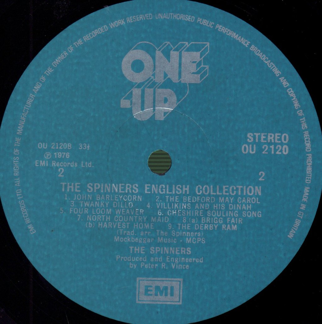 Spinners (Folk Group) - English Collection - Lp