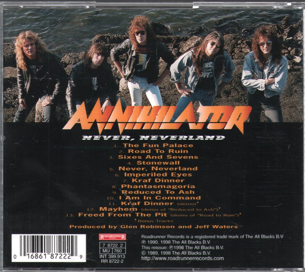 Annihilator - Never, Neverland - Cd