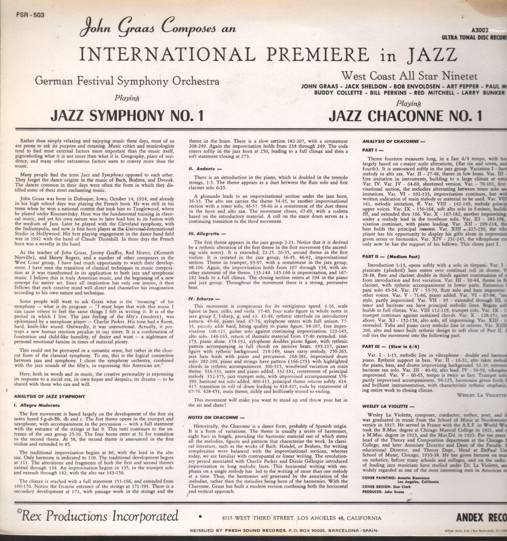 John Graas - International Premiere In Jazz - Lp