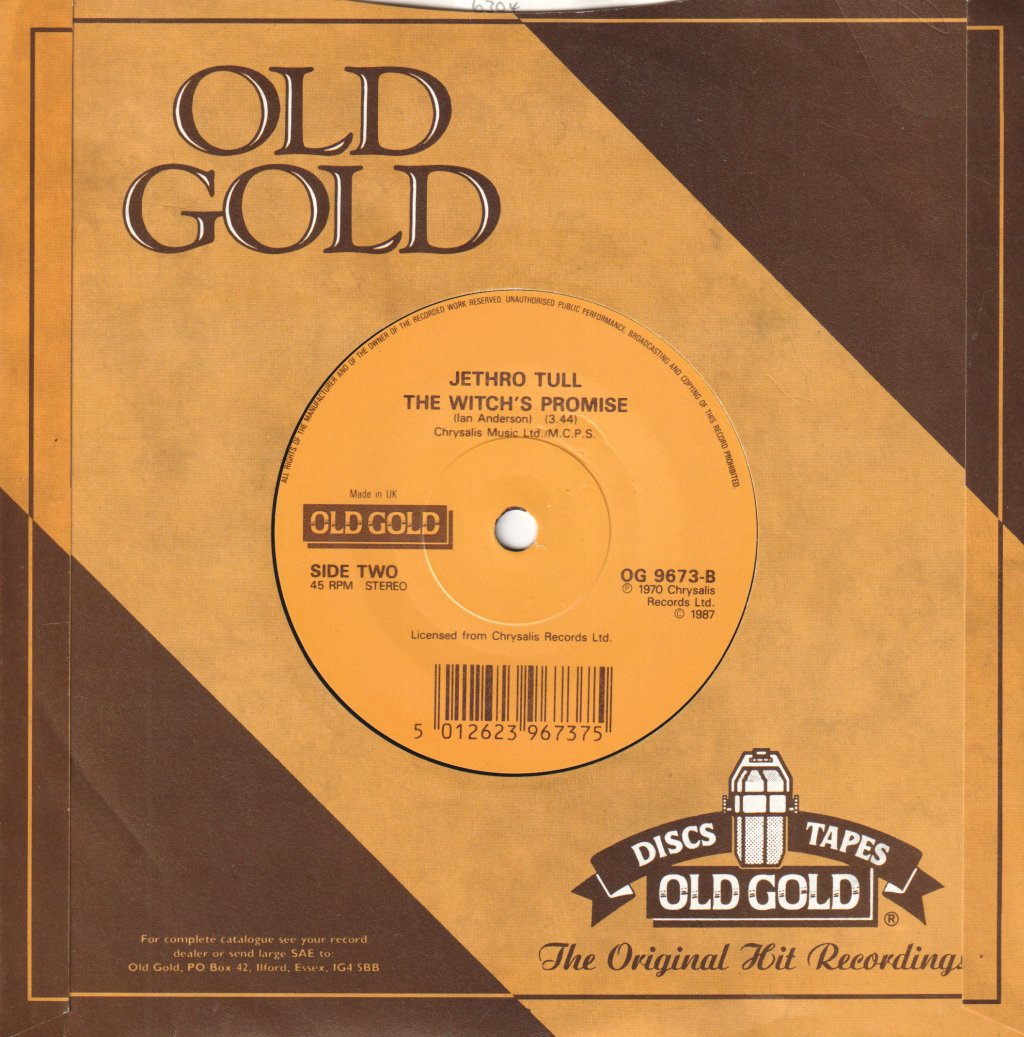 Jethro Tull - Living In The Past - 7 Inch