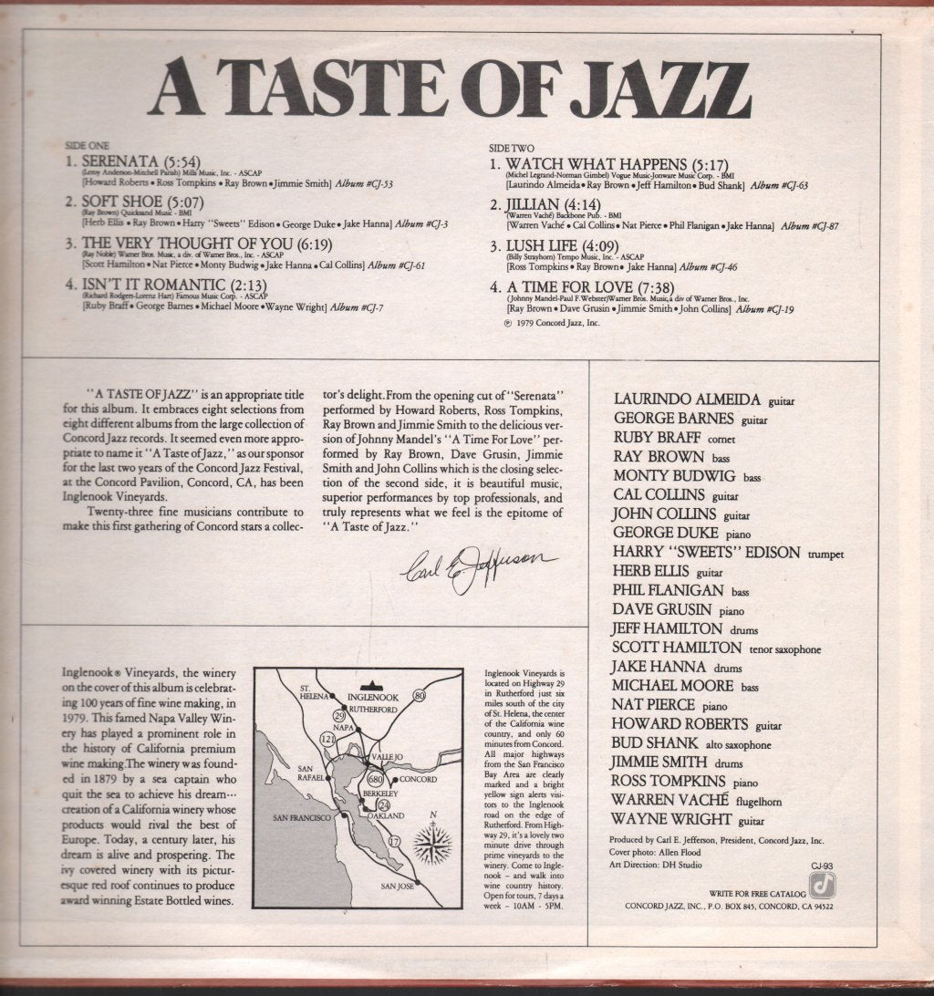 Various Artists - A Taste Of Jazz - Lp